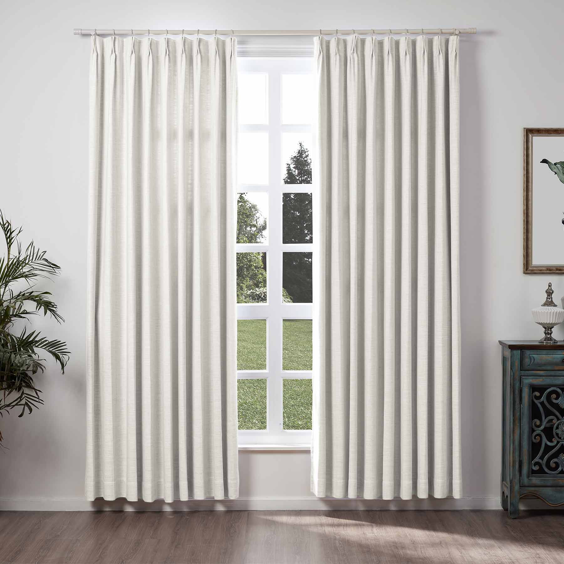 LIZ Polyester Linen Curtain Drapery | TWOPAGES