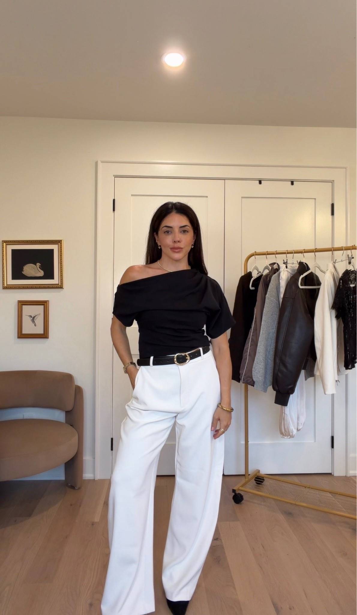 Top - XS
Trousers - size 25