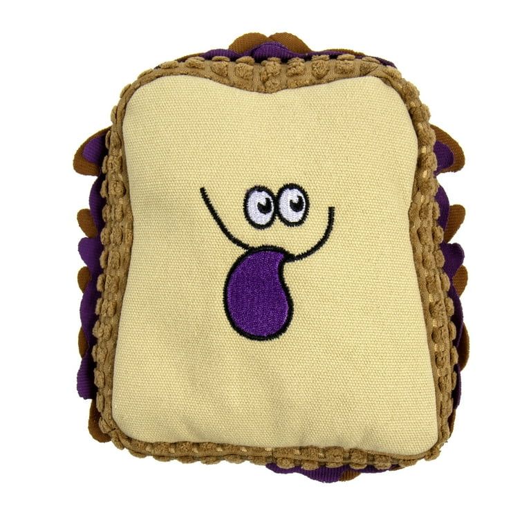 TrustyPup PBJ Squeaky Plush Chew Guard Dog Toy, Medium - Walmart.com | Walmart (US)