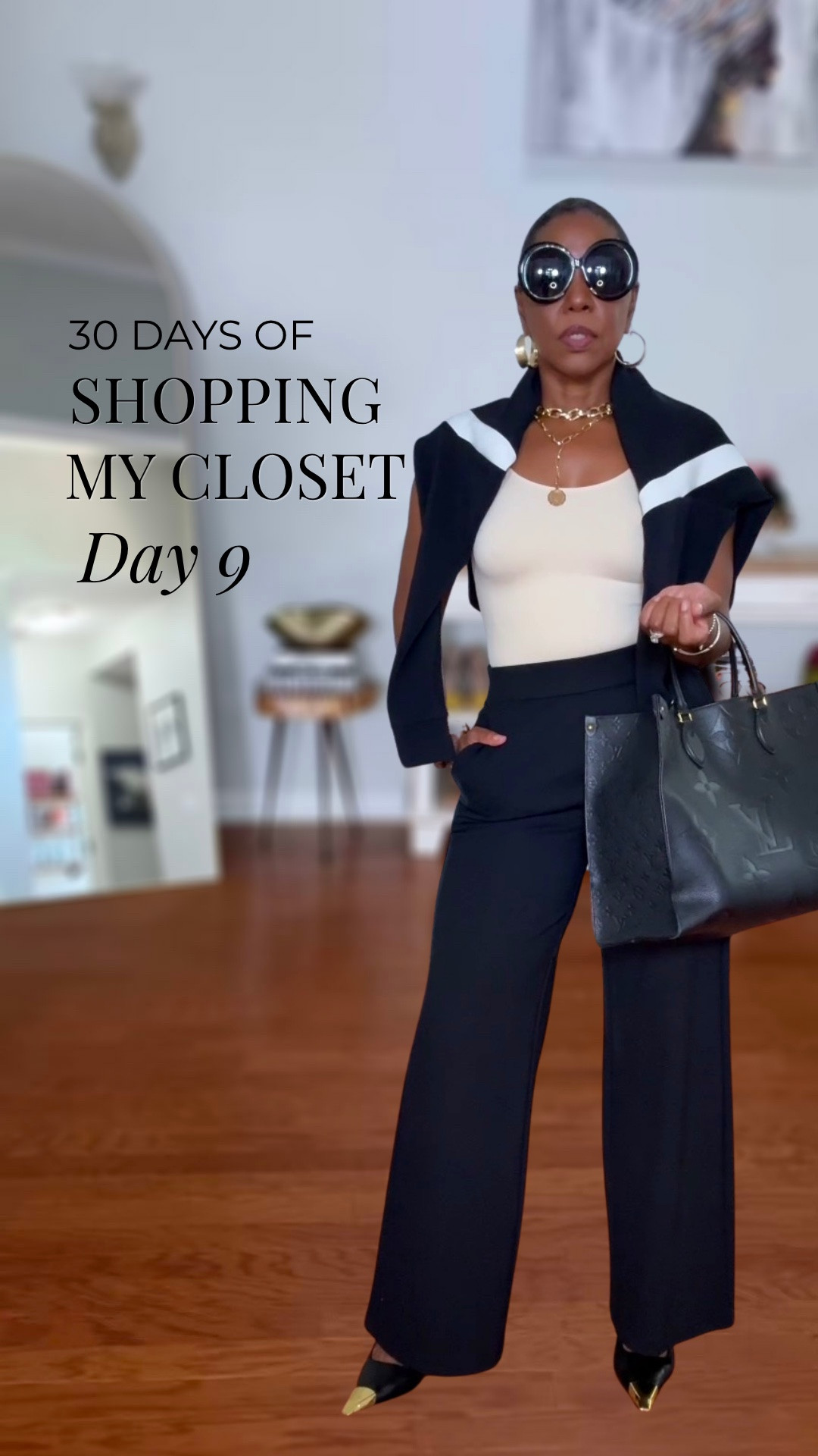 DAY 9/30: Shopping My Closet 🖤🤍

I thought I needed a black cardigan for this look. But I shopped my closet and found a better solution 😎

Creative styling at its best — using what you already own in a completely different way. And baby, I am OBSESSED with this one. 🔥

WHAT I’M WEARING:

* @Shapermint  cami M
* @Macy's INC ponte pant M
* @Spanx  AirEssentials jacket M
* Amazon YSL-inspired pointed-toe pumps 
* Louis Vuitton OnTheGo GM tote
* Jackie O oversized sunnies

🛍️ Tap to shop the look. 

Style it. Own it. SLAY it. 💋

#ShopMyCloset #FashionOver50 #Over50Style #MikoSlaysFashion

#LTKootd #LTKOver40 #LTKMidsize