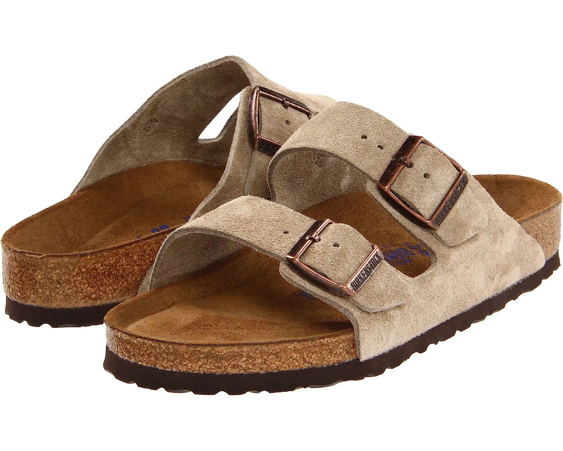 Birkenstock Arizona Soft Footbed  - Suede (Unisex) | Zappos