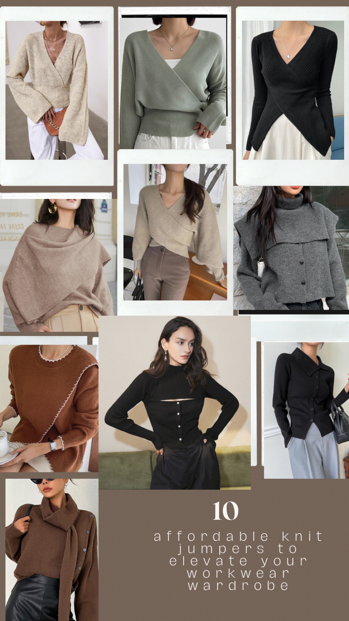 10 affordable knit jumpers to elevate your workwear wardrobe

Jumper| cross over knit jumper| Asymmetrical Hem Ribbed Knit Jumper| Whipstitch Detail Wrap Front Jumper| Cut Out Mock Neck Ribbed Knit Jumper| Turtleneck Drop Shoulder Button Detail Jumper

#LTKworkwear #LTKSeasonal #LTKstyletip