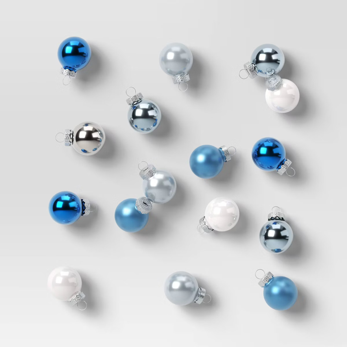 49pc Round Glass Mini Christmas Tree Ornament Set - Wondershop™ | Target