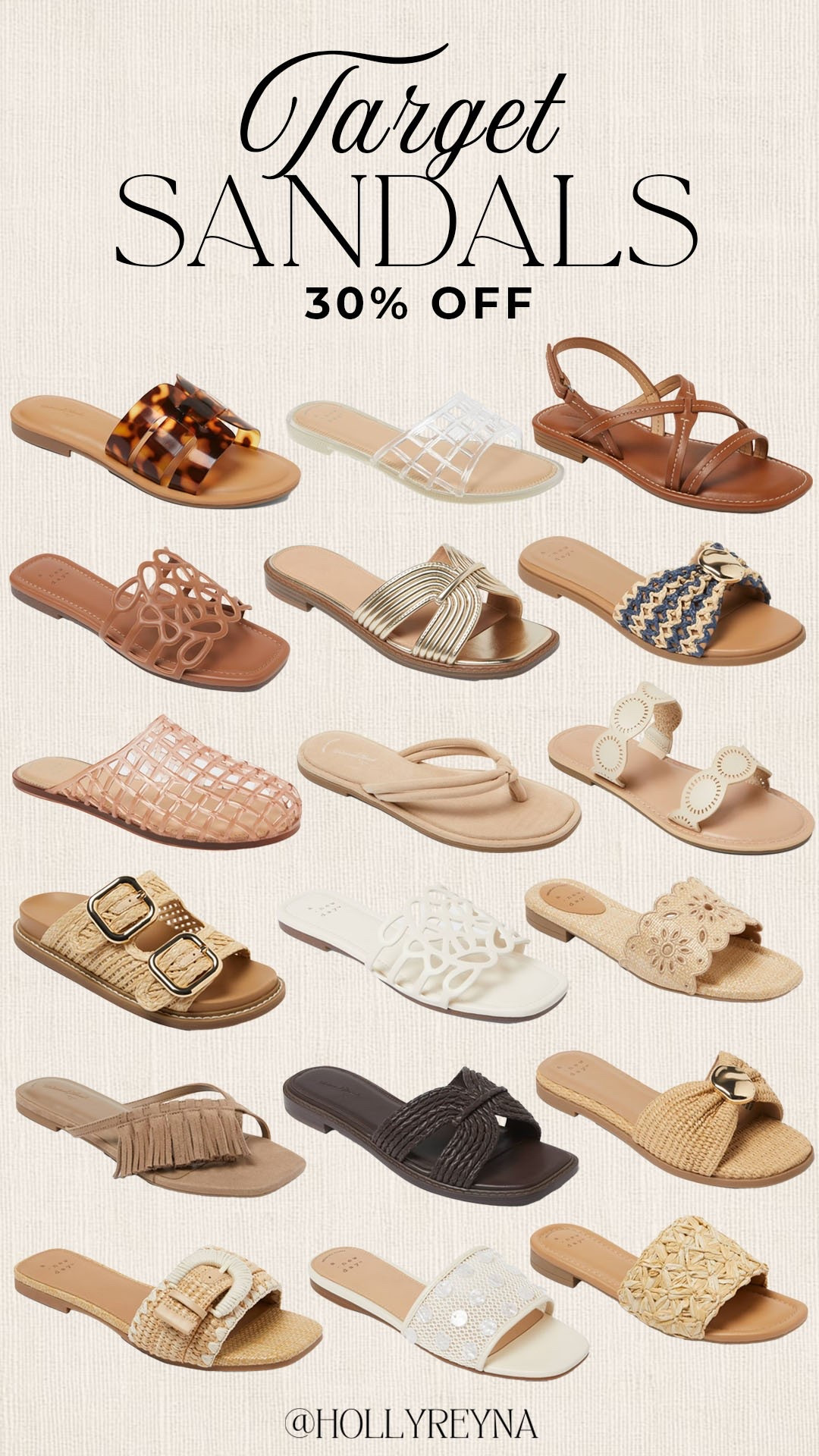30% off Target sandals! 

#targetdeals

Target deals. Target fashion. Target sandals. Target summer deals.

#LTKootd #LTKSeasonal #LTKSaleAlert