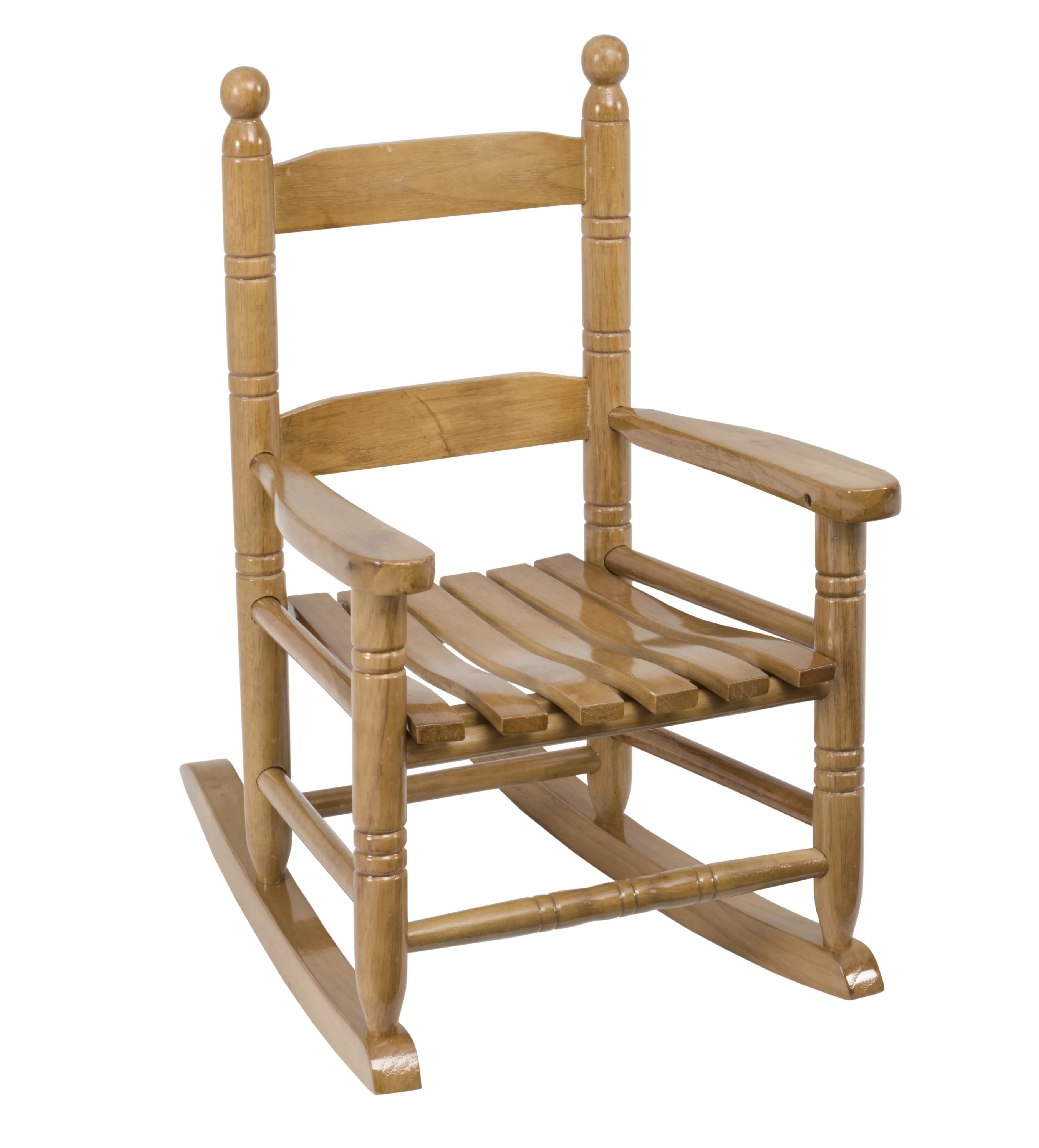 Jack Post Children's Indoor-Outdoor Hardwood Rocker in Brown Gloss Finish | Walmart (US)