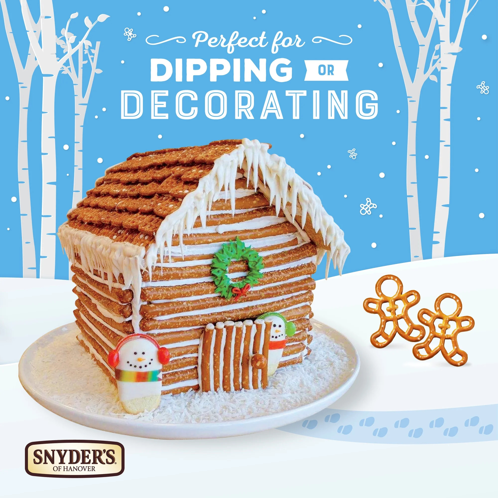 Snyder's of Hanover Gingermen Shaped Holiday Pretzels, 12 oz Bag | Walmart (US)