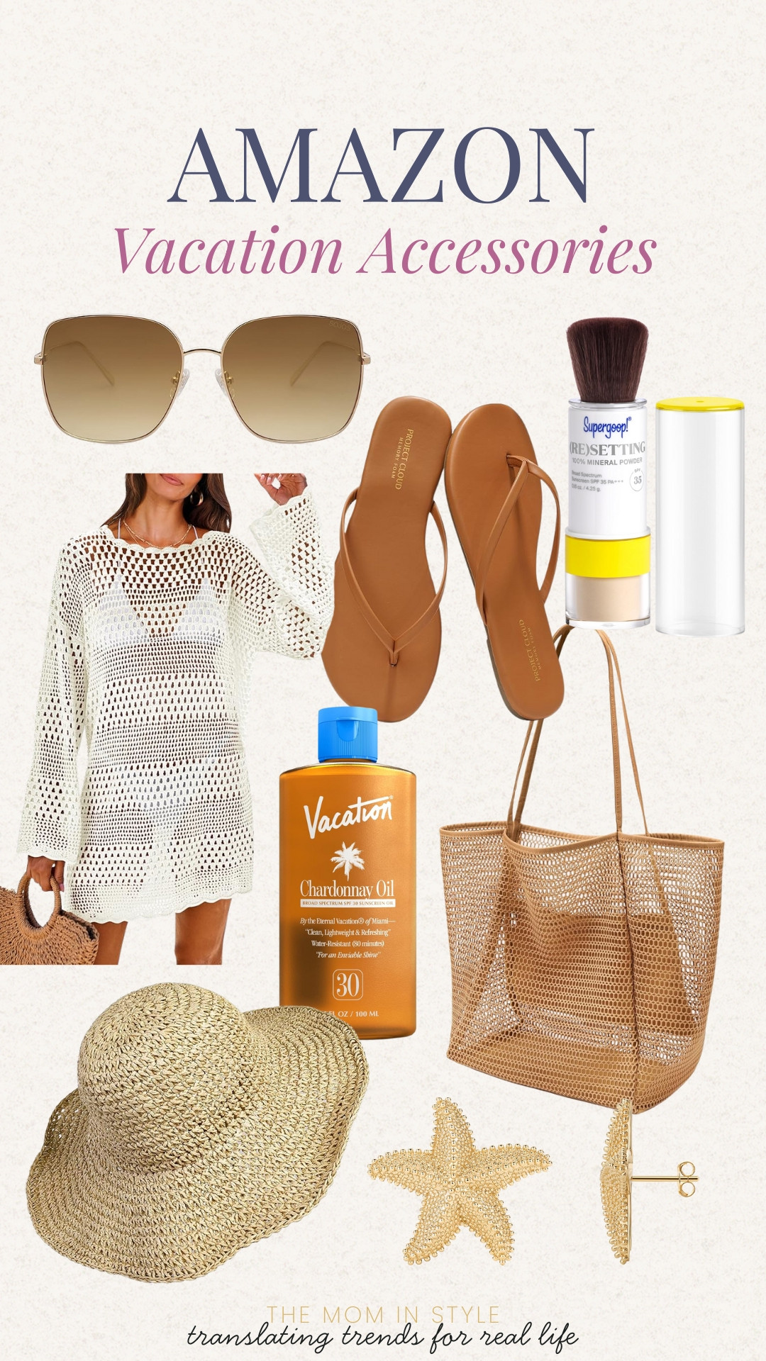 Amazon beach vacation accessories, swimsuit coverup, flip flops, beach bag, sunscreen, sun hat, resort ready, themominstyle, spring breakk

#LTKFindsUnder50 #LTKTravel #LTKSeasonal