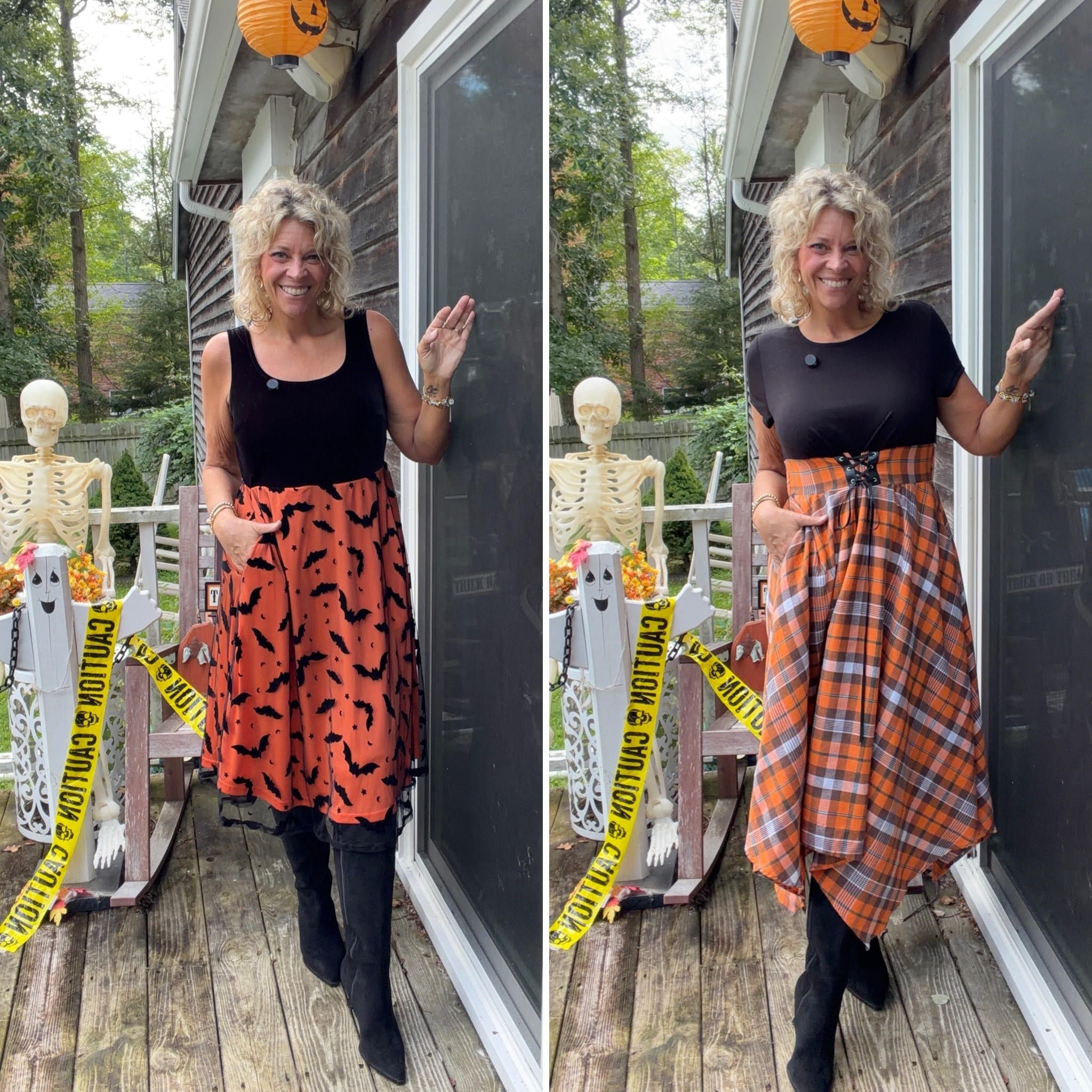 Halloween Dresses- add a 🧙 witch hat and broom 🧹 would be adorable for a costume this year. Wearing size 10 in each.

#LTKSeasonal #LTKOver40 #LTKMidsize