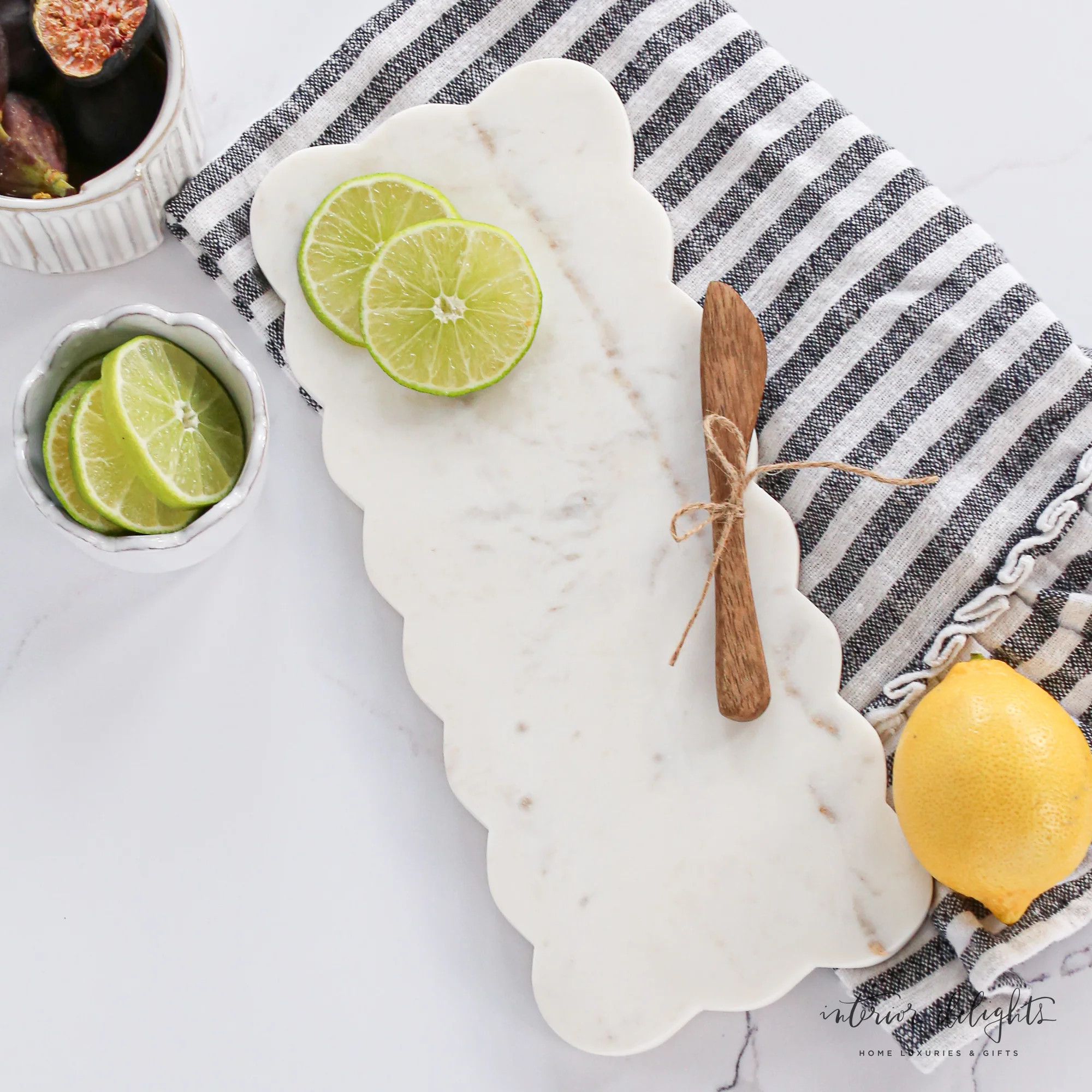 Scallop Marble Board Set | Interior Delights