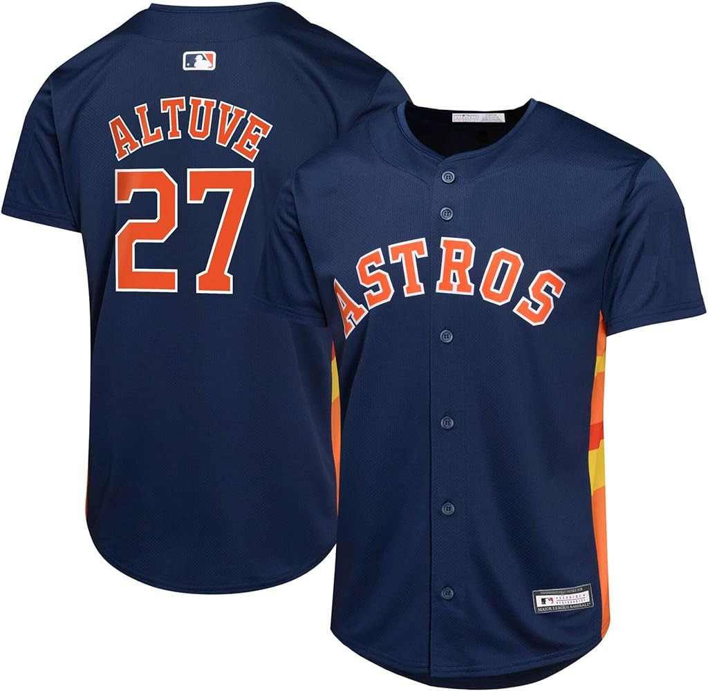 Outerstuff Jose Altuve Houston Astros MLB Kids Youth 8-20 Navy Alternate Player Jersey | Amazon (US)