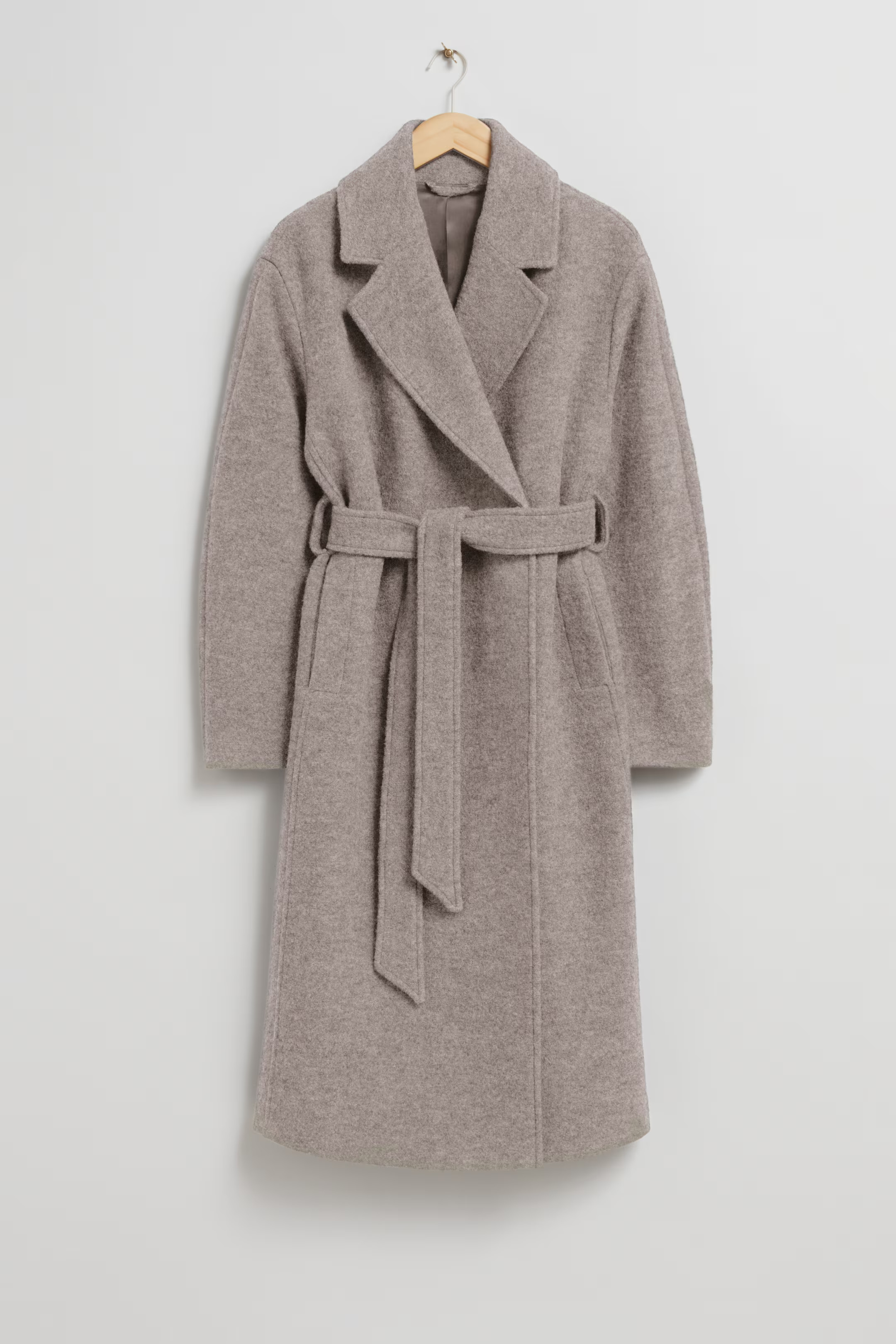Voluminous Belted Wool Coat | H&M (UK, MY, IN, SG, PH, TW, HK)