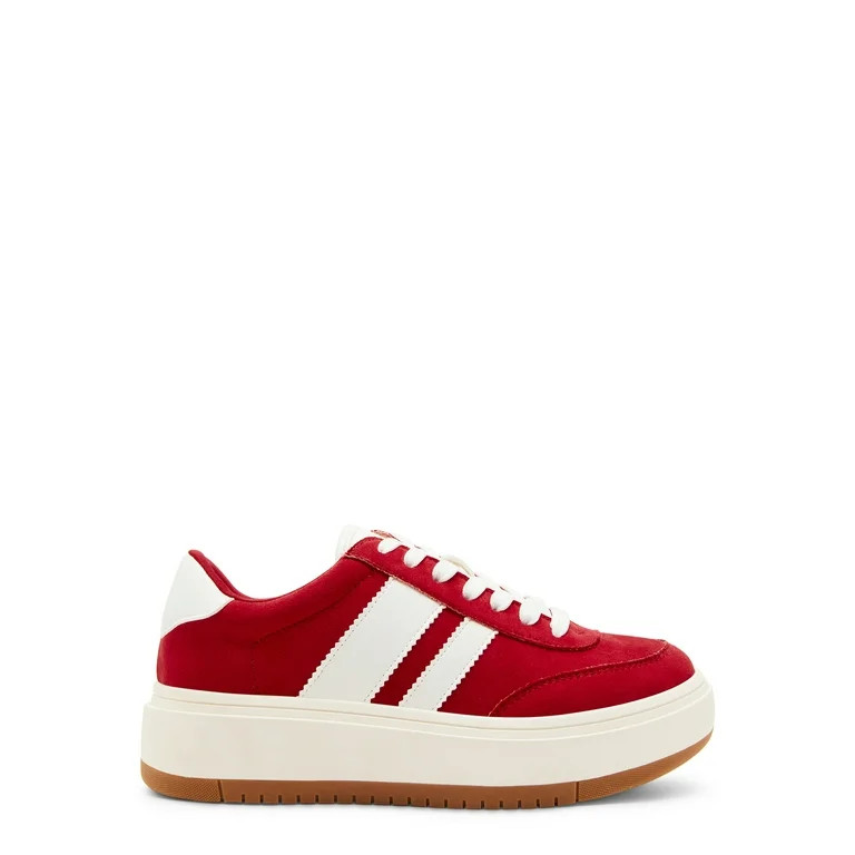 Madden Girl Women's Navida Lace-up Platform Sneaker with Stripes | Walmart (US)