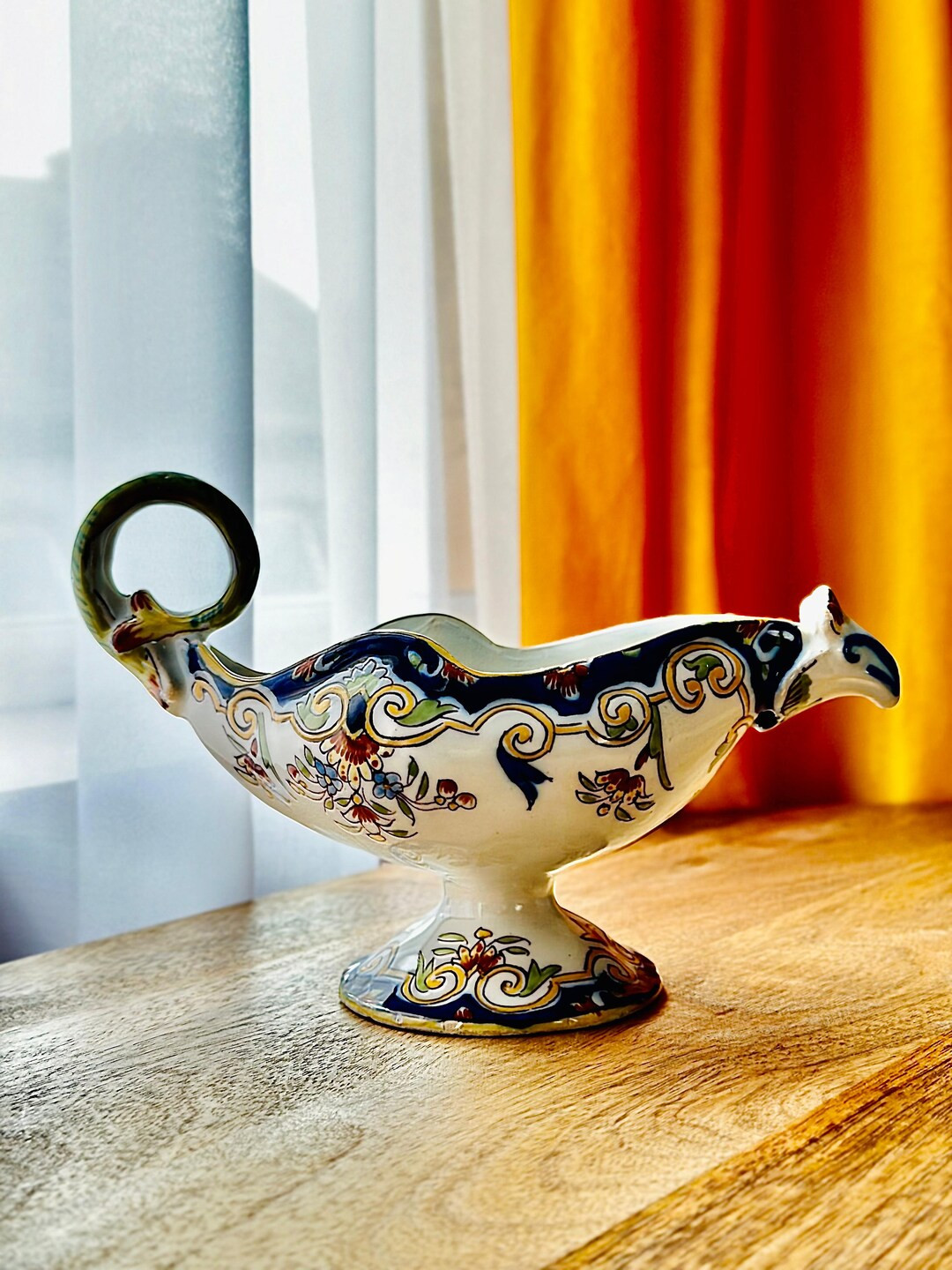 Early 20th Century French Faience Rouen Chamber Stick - Etsy Canada | Etsy (US)