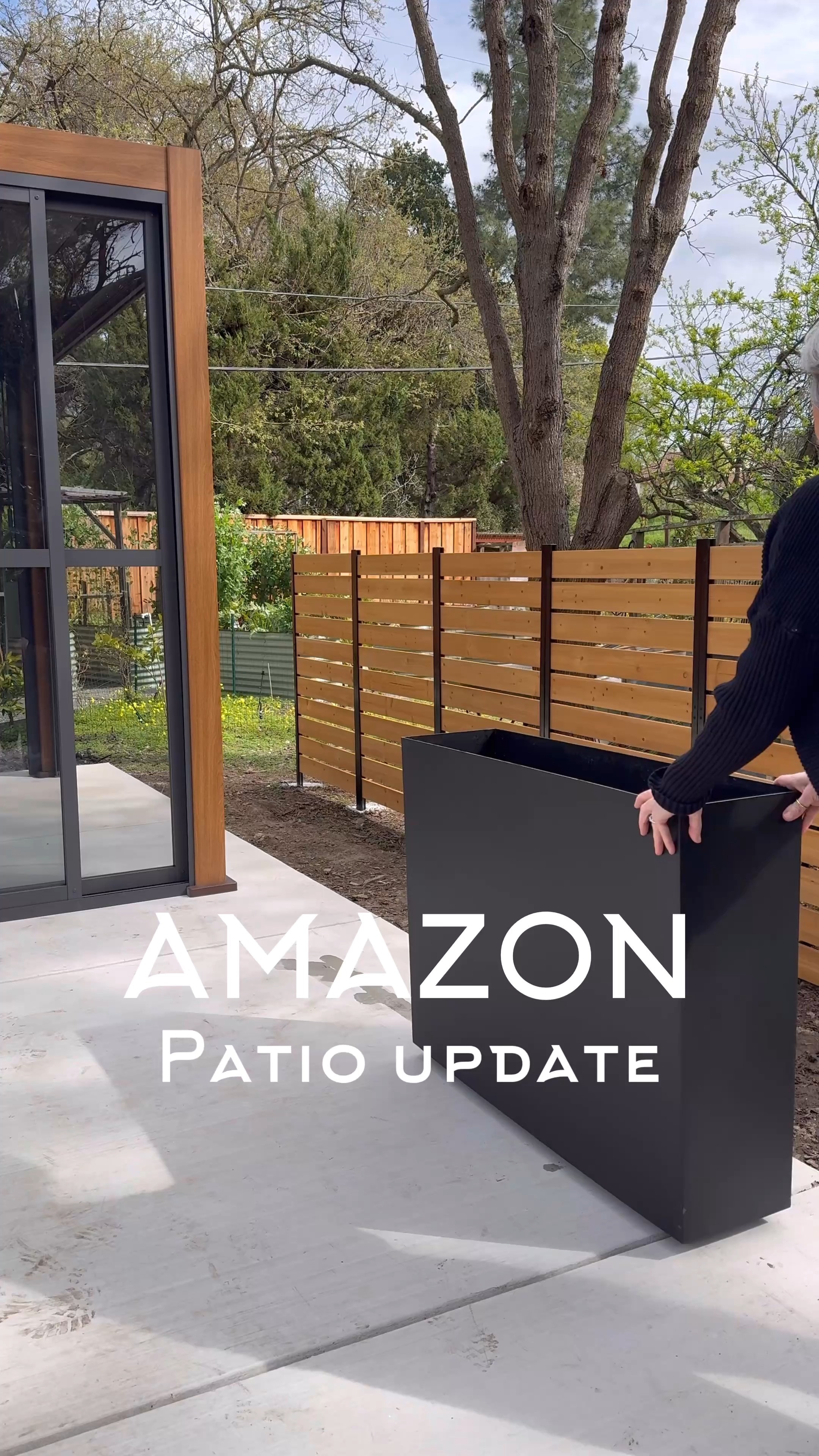 Here is an easy way to add beauty and privacy to any patio!

I added large stone pavers to the bottom of my planters to give them extra weight. 

Then I added white faux flowering trees!

How easy was that? 

Bring on summer!" 

 #LTKU #LTKHome