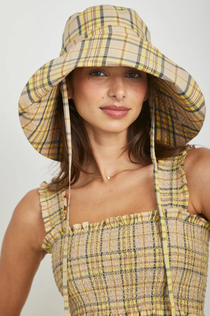 SUN HAT - SUNFLOWER PLAID | Rails