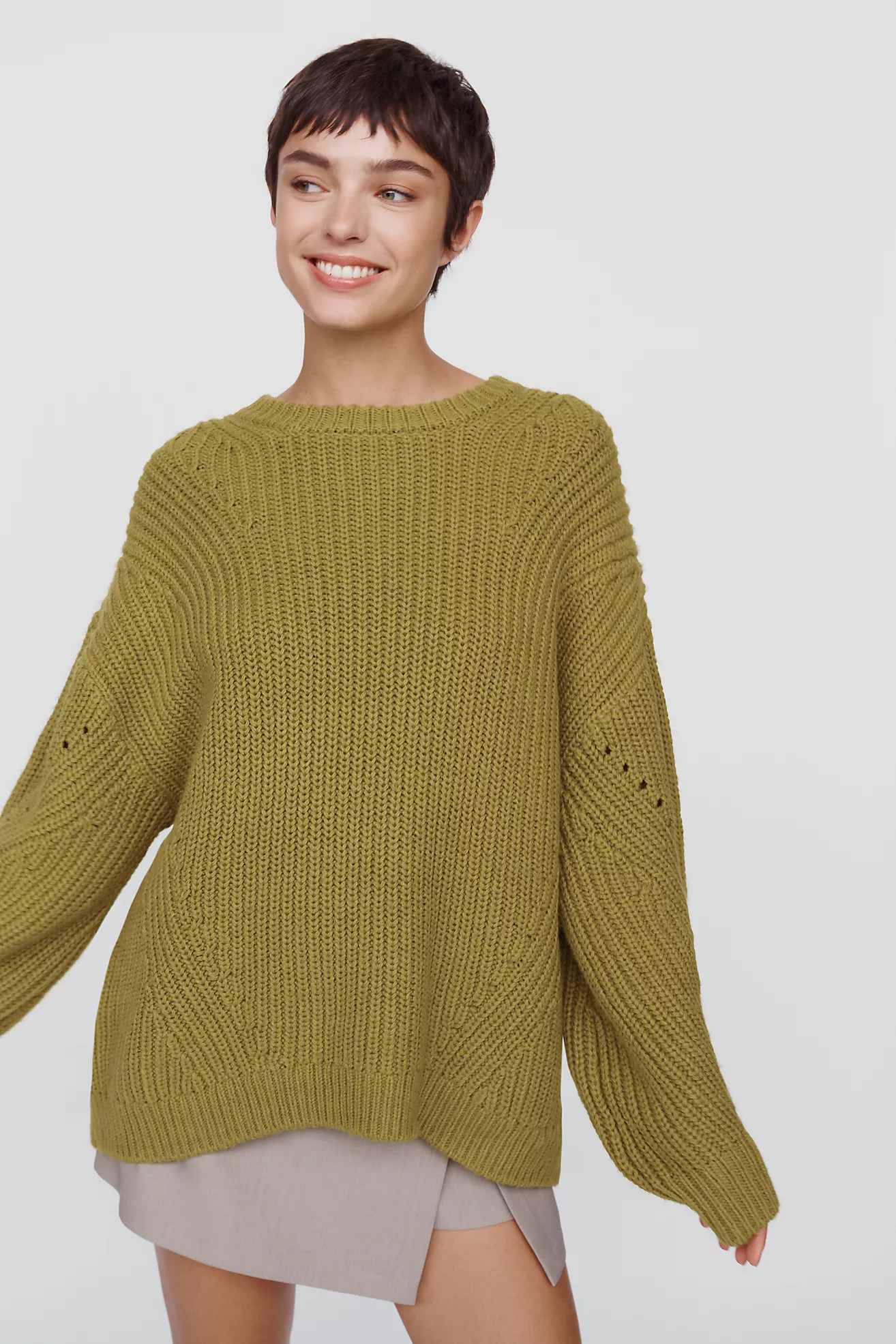 Maeve Oversized Sweater | Anthropologie (US)