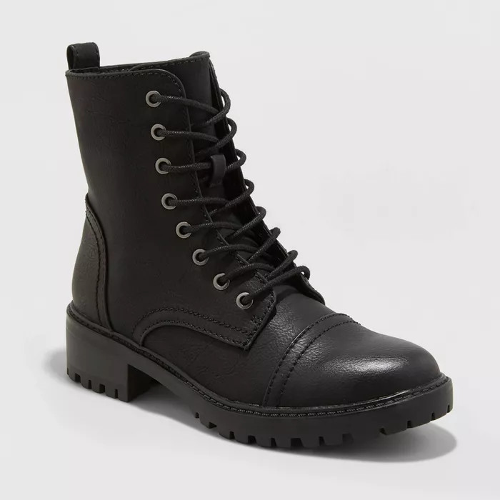Women's Kamryn Faux Leather Combat Boot - Universal Thread™ | Target