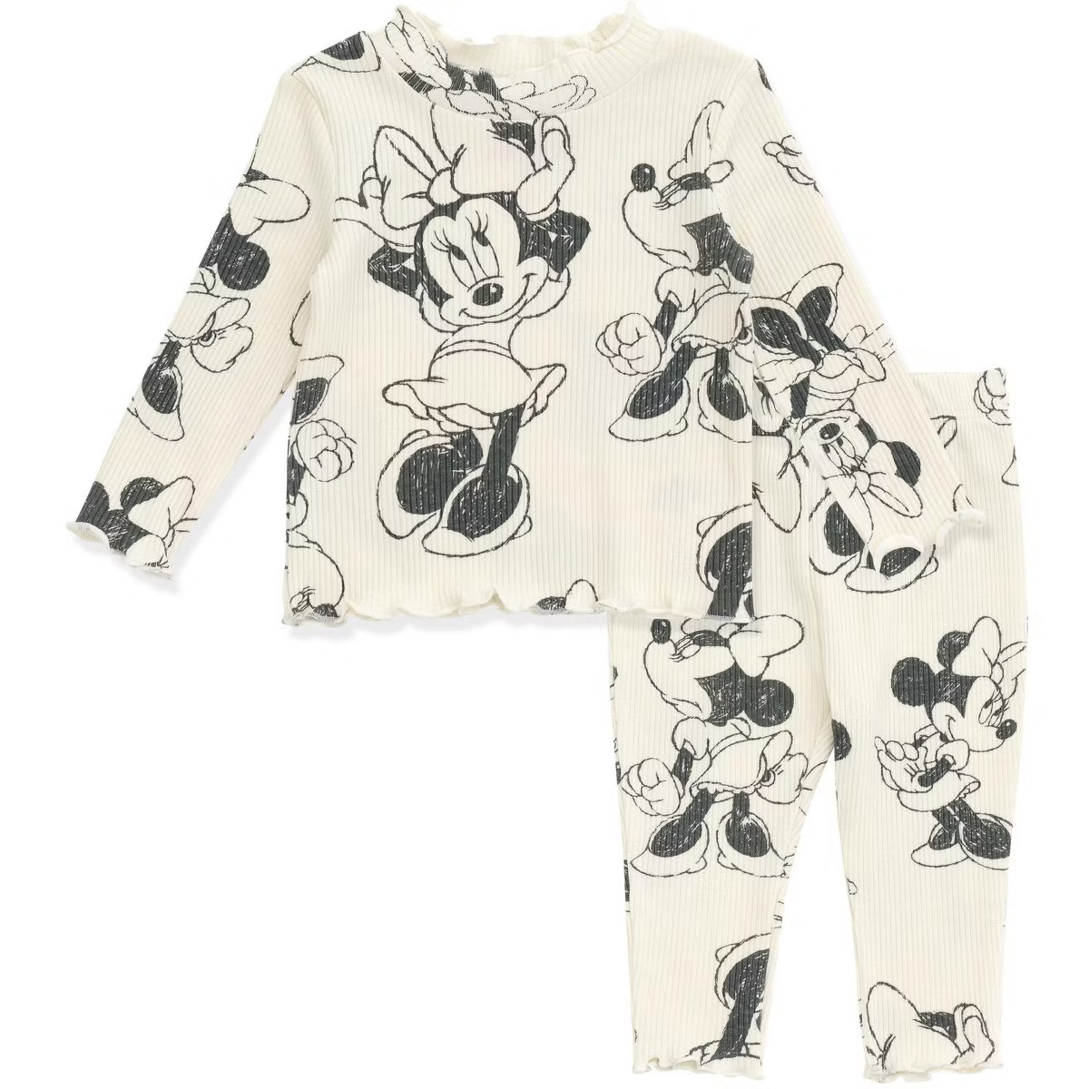 Disney Minnie Mouse Winnie the Pooh The Aristocats Lilo & Stitch Stitch Peplum T-Shirt and Pants ... | Target