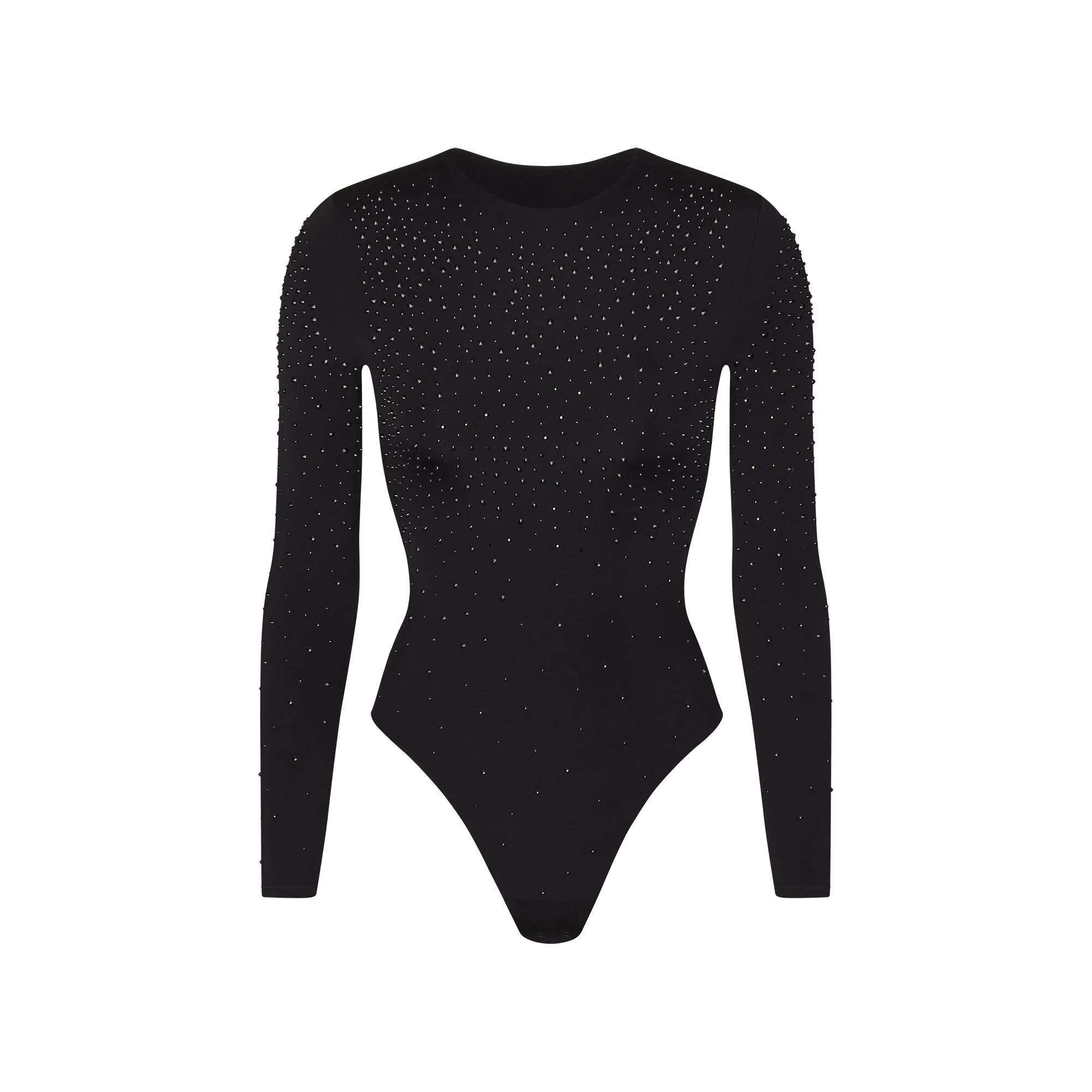 JELLY SHEER LONG SLEEVE CREW NECK BODYSUIT | SKIMS (US)
