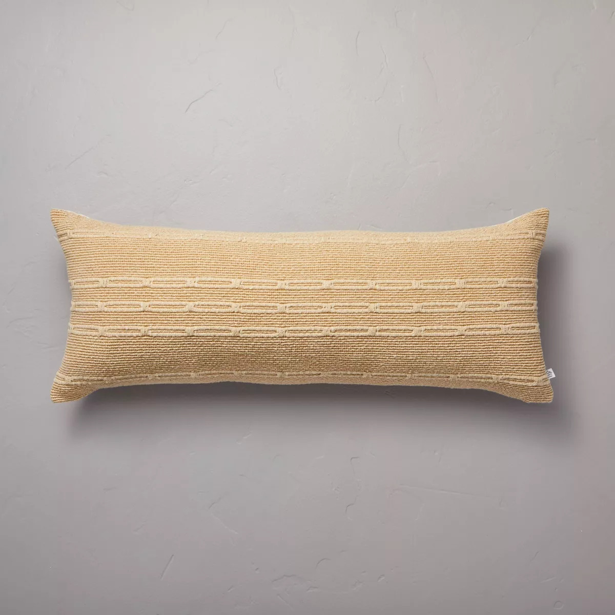 12"x30" Horizontal Chain Stripe Lumbar Throw Pillow Toasted Almond - Hearth & Hand™ with Magnol... | Target