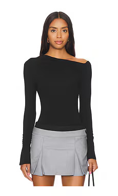 superdown Carys Bodysuit in Black from Revolve.com | Revolve Clothing (Global)