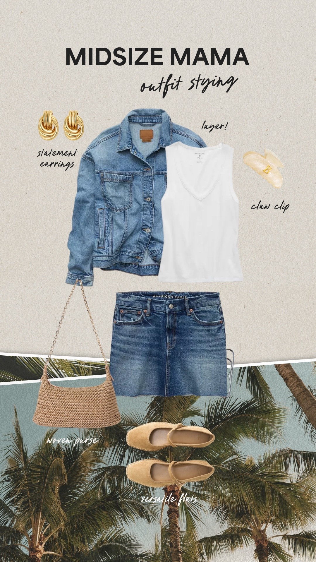 Midsize Mama Outfit Styling from American Eagle!! 
-
-
-
Women’s fashion, spring fashion, spring style, spring outfits, vacation fashion, vacation style, vacation outfits, outfit inspo, midsize fashion, midsize style, casual outfit

#LTKootd #LTKSeasonal #LTKMidsize