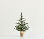 Faux Lit Burlap Potted Pine Tree | Pottery Barn CA