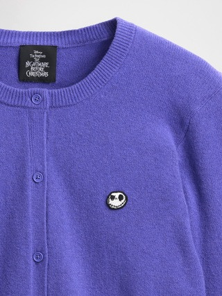 Gap × Disney Tim Burton’s The Nightmare Before Christmas CashSoft Skull Cardigan | Gap | Gap (US)