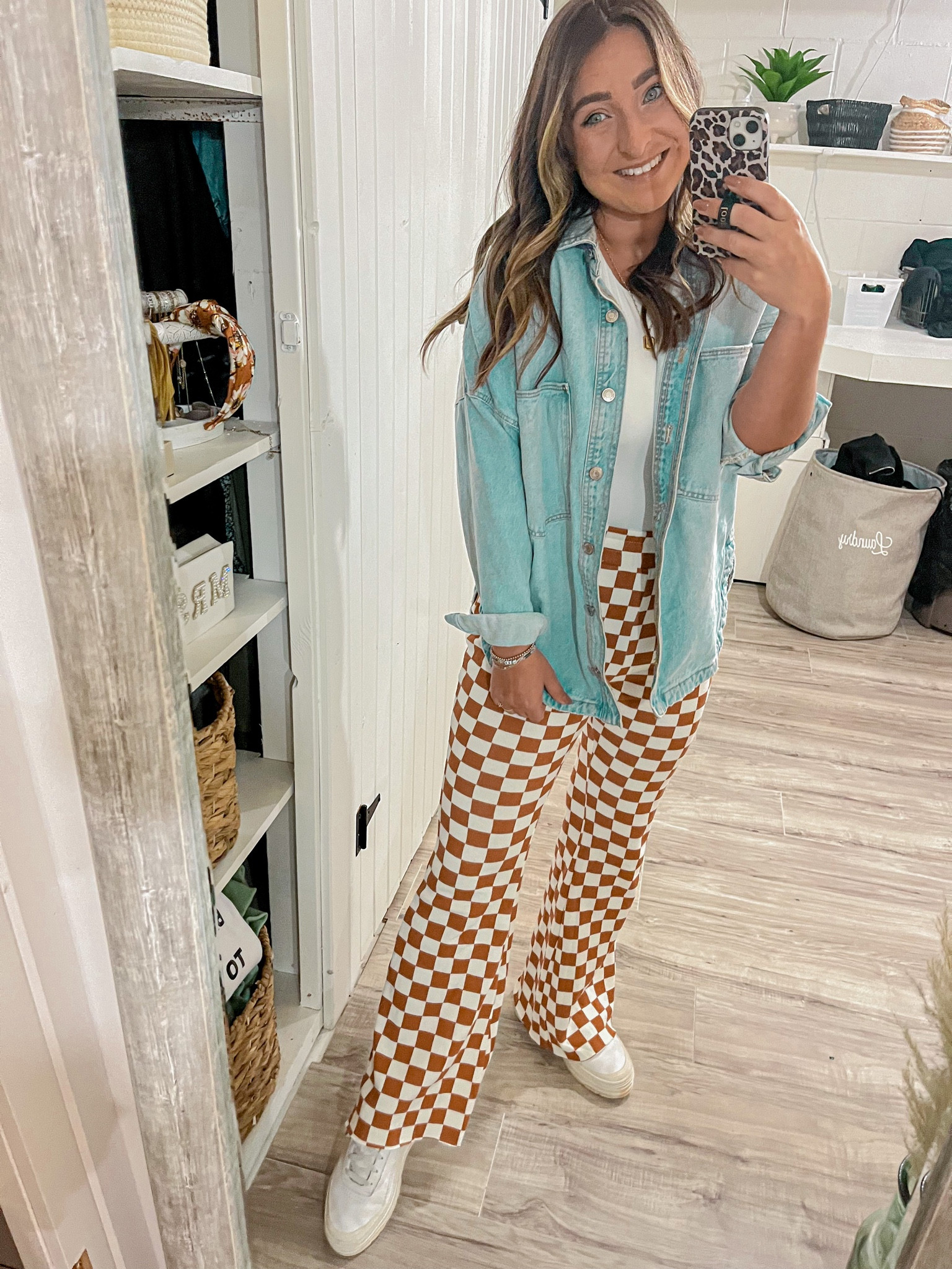 Pants are a medium, jacket is a small (linked something similar), shoes size up half size, bodysuit medium

#LTKsalealert #LTKSeasonal #LTKfit