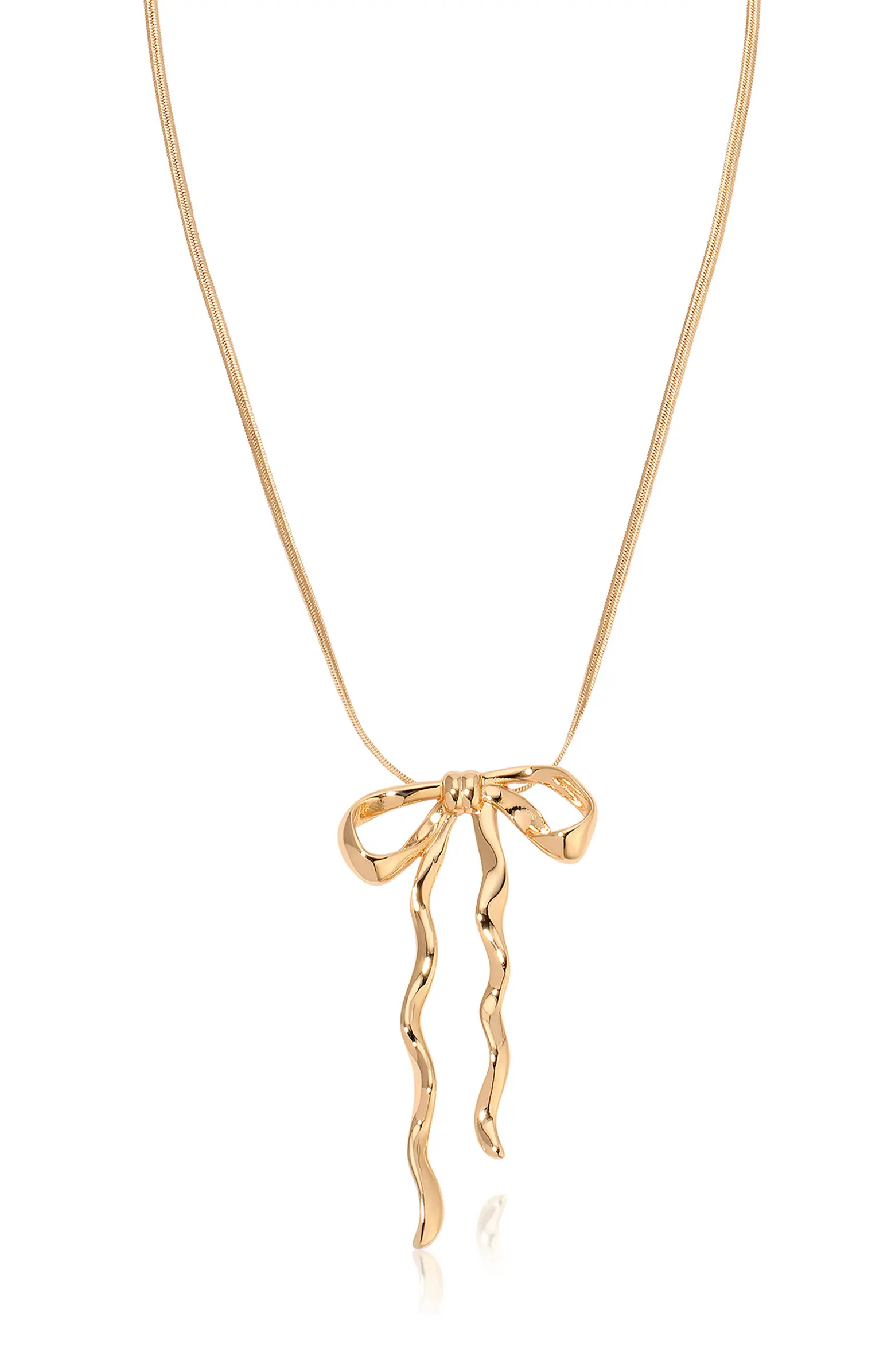 Ettika Bow Organica Pendant Necklace | Nordstrom | Nordstrom