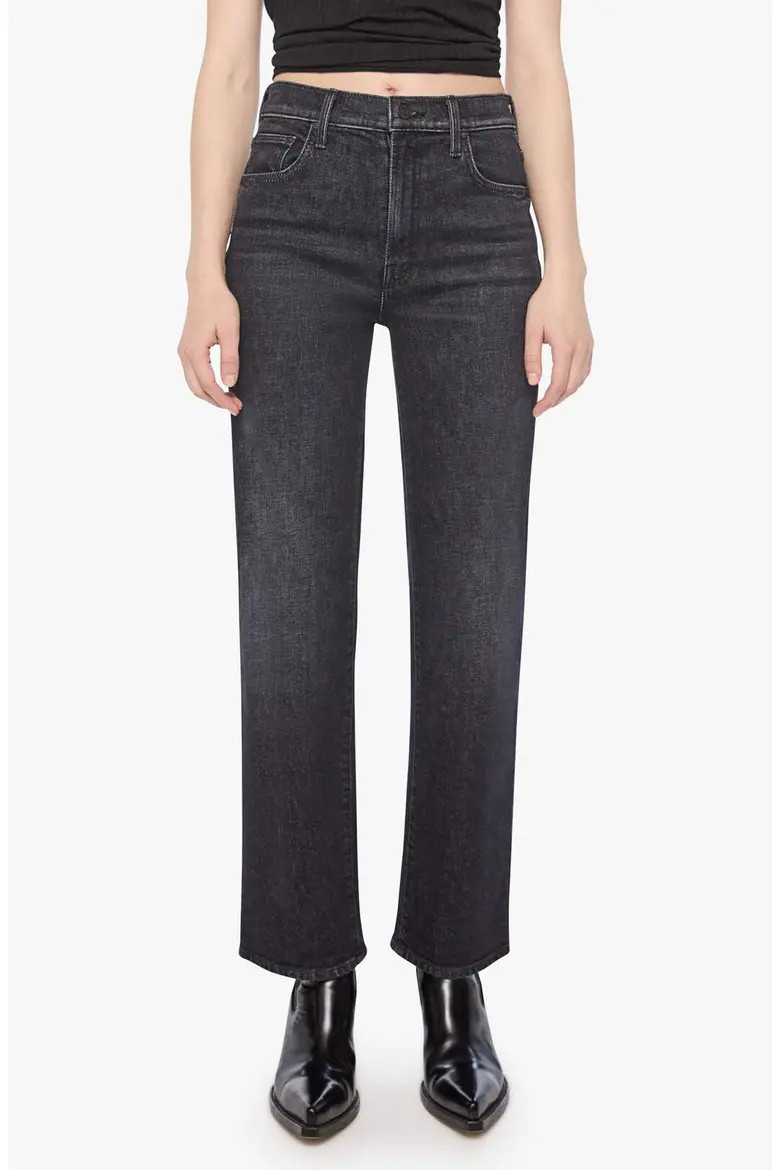 MOTHER The Lil' Rambler Zip High Waist Straight Leg Jeans (Women) | Nordstrom | Nordstrom