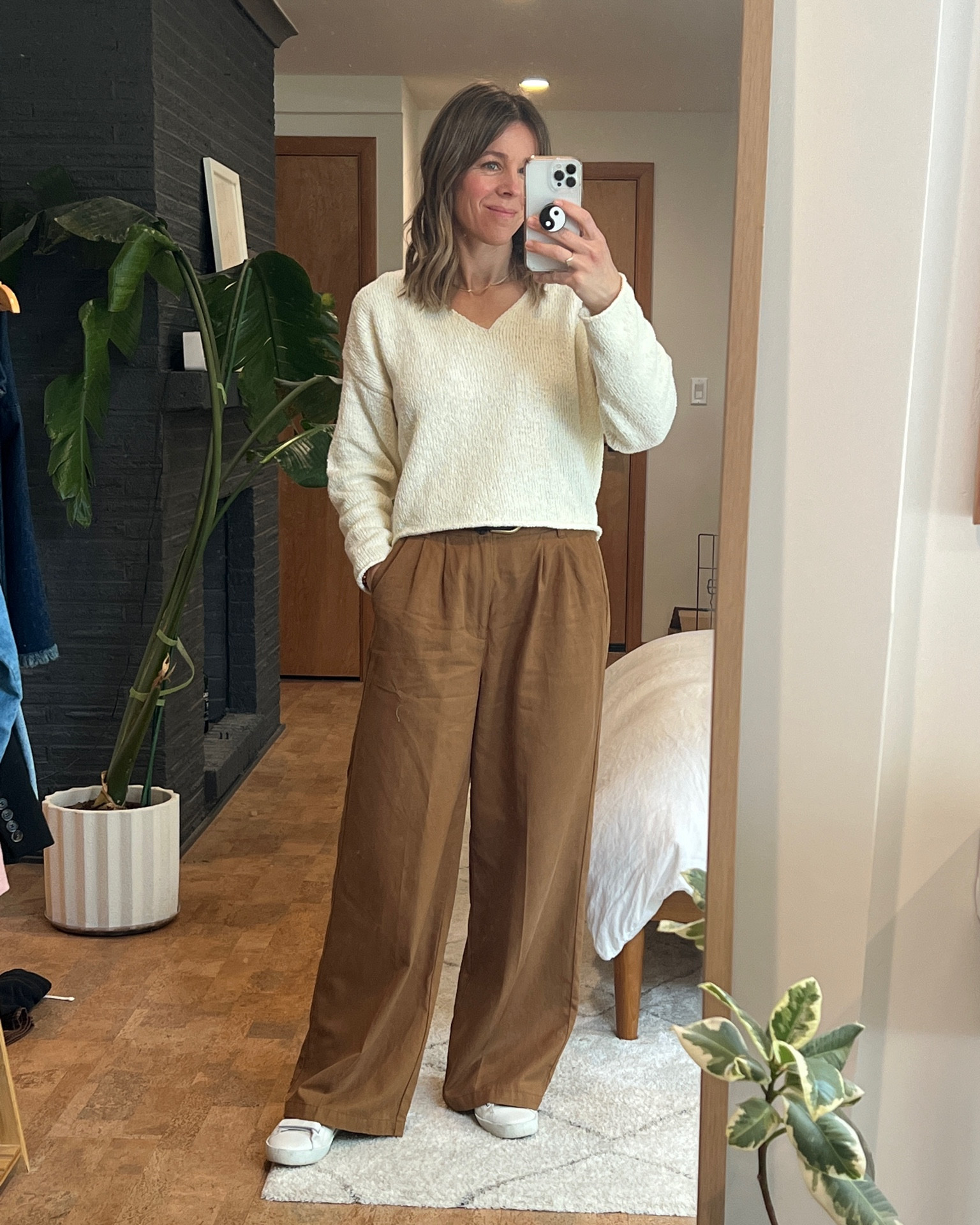 Thursday work outfit (I sized down in the pants)