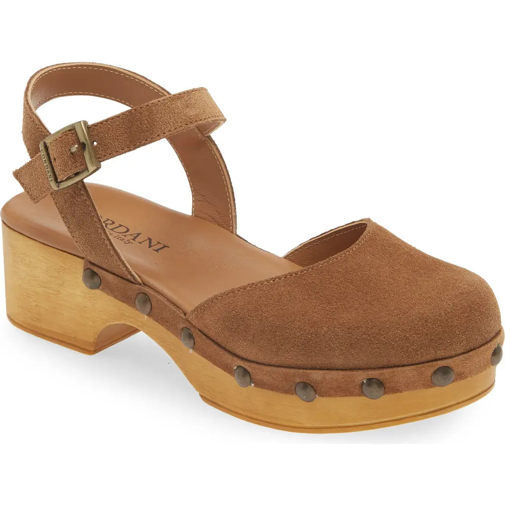 Cordani Winston Ankle Strap Platform Clog in Crosta Clove at Nordstrom, Size 6.5Us | Nordstrom