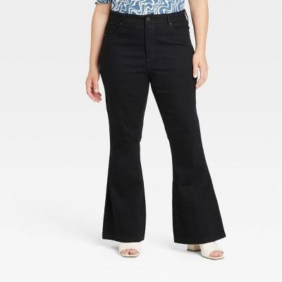 Women's Plus Size High-Rise Flare Jeans - Ava & Viv™ | Target