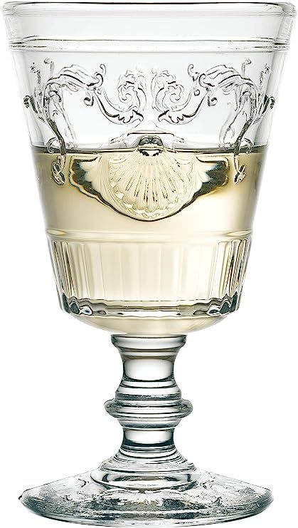 La Rochelle 631601 French Glass Tableware, Wine Glass, Versailles, 6.8 fl oz (200 cc) | Amazon (US)