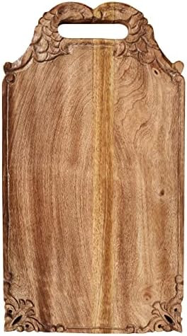 Mango wood hand carved Chopping & Serving Tray for kitchen, dining table and outdoor SIZE 16.5x9x... | Amazon (US)
