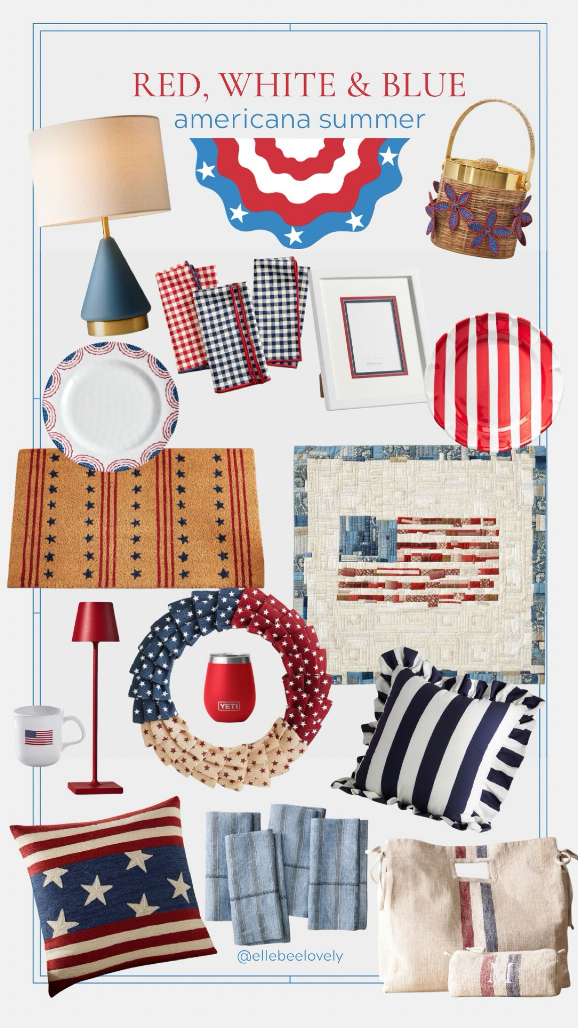 Red, white and blue home decor - just in time for the 4th of July! 🇺🇸

#LTKhome #LTKparties #LTKSeasonal