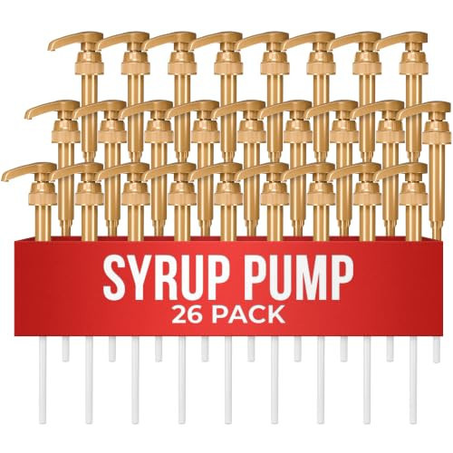 26 Pcs Coffee Syrup Pump Dispenser - Compatible with Torani and Skinny 25.4oz (750ml) Glass Syrup Bottles - Coffee Bar Accessories, Dirty Soda Bar & Lemonade Stand Supplies | Precise 0.3oz Dispensing | Amazon (US)