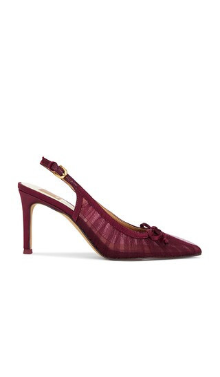Dolce Vita Yela Slingback Pump in Burgundy. - size 7 | Revolve Clothing (Global)
