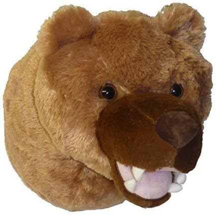 Adore 12" Kodiak The Brown Grizzly Bear Plush Stuffed Animal Walltoy Wall Mount | Amazon (US)