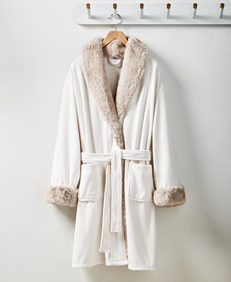 Hotel Collection Faux Fur Robe, Exclusively at Macy’s - Macy's | Macy's
