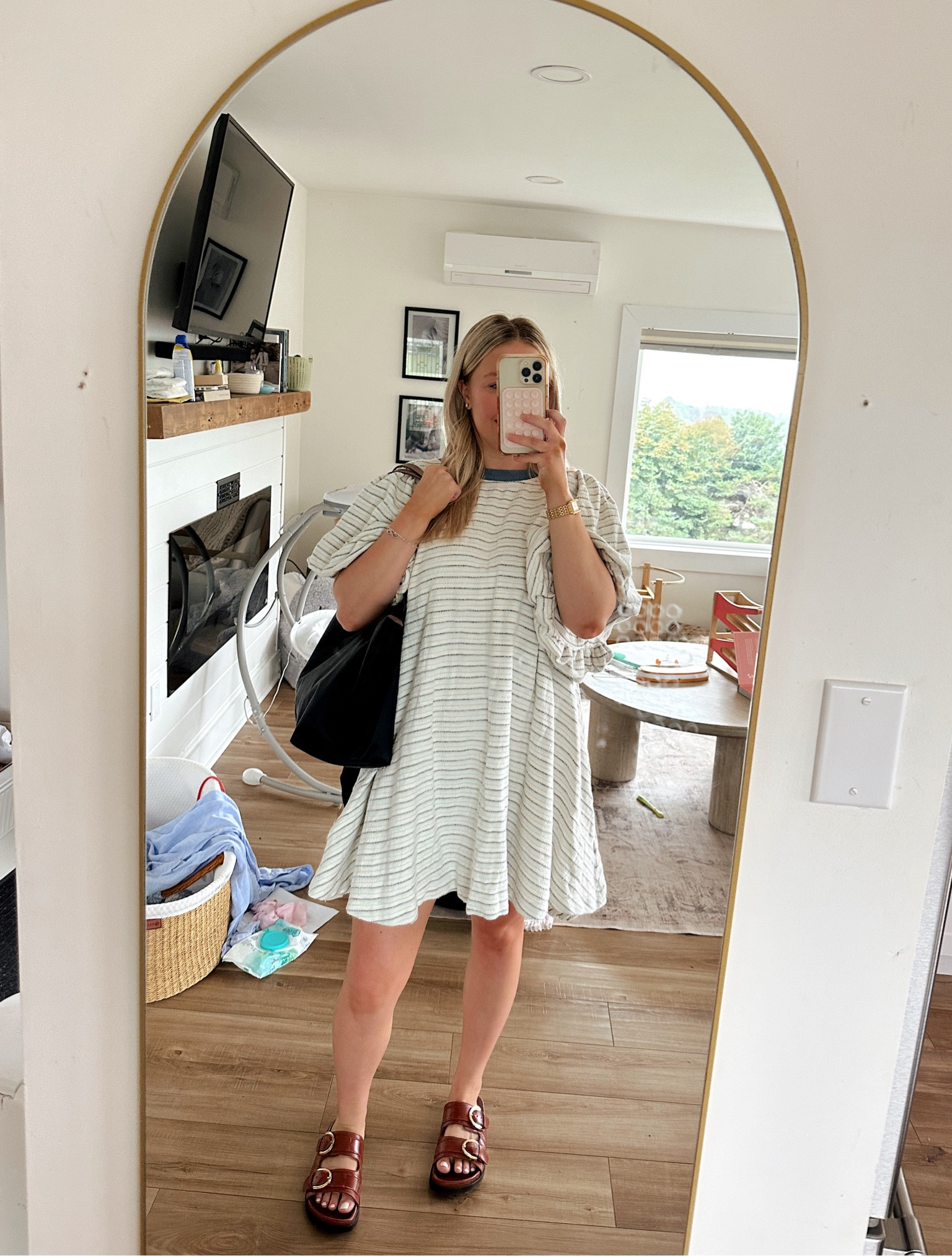 One of my fave postpartum dresses - I wear biker shorts under to make it nursing friendly! 

#LTKcanada #LTKsummer #LTKfamily