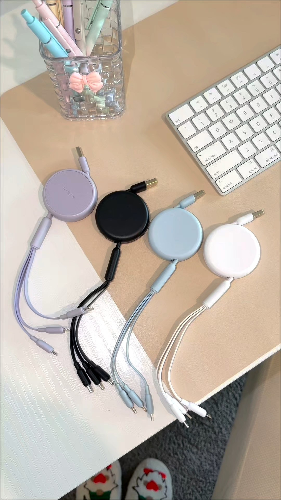 LISEN 3 IN 1 Retractable Charging Cable