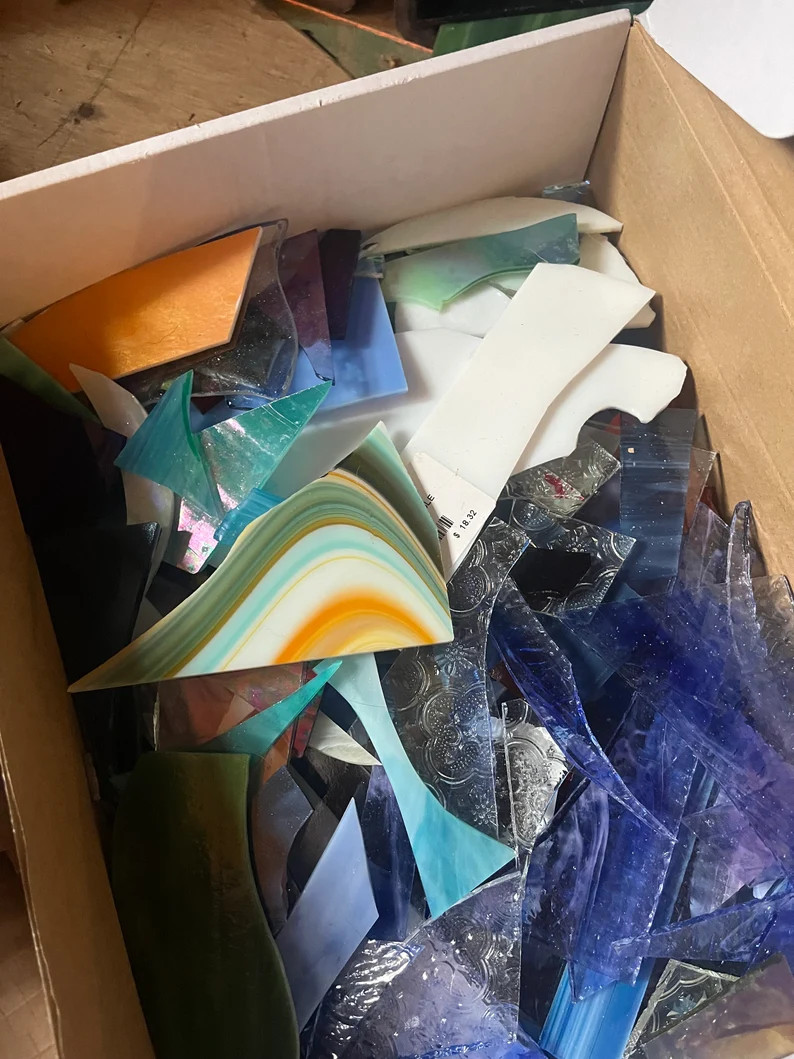 Glass Scraps for Stained Glass Artists - Etsy | Etsy (US)