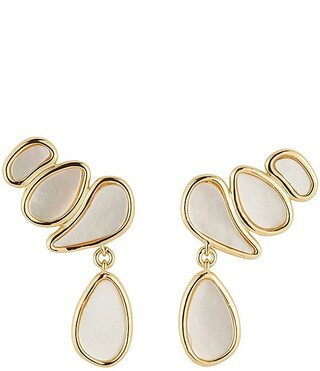 Mignonne Gavigan 14K Gold Plated Brass Petite Paulina Mother Of Pearl Drop Earrings | Dillard's | Dillard's