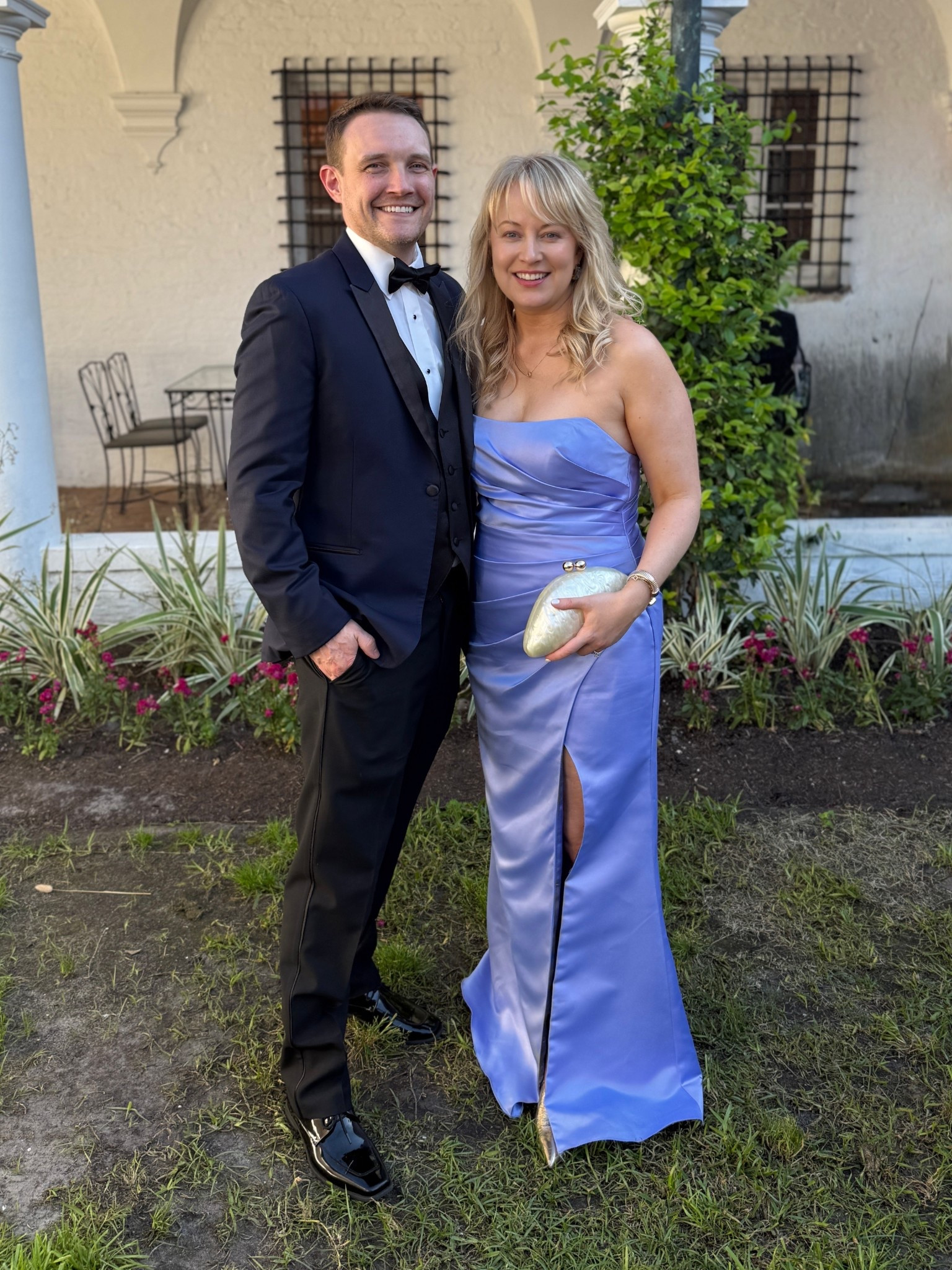 This black tie wedding guest dress is the most perfect shade of Hyacinth. If you are a #hocspring or #hocsummer you will love this periwinkle color  