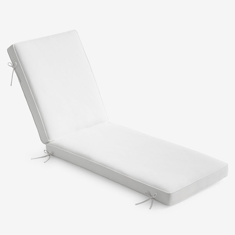 Chaise Lounge Cushion - White, Standard | The Company Store