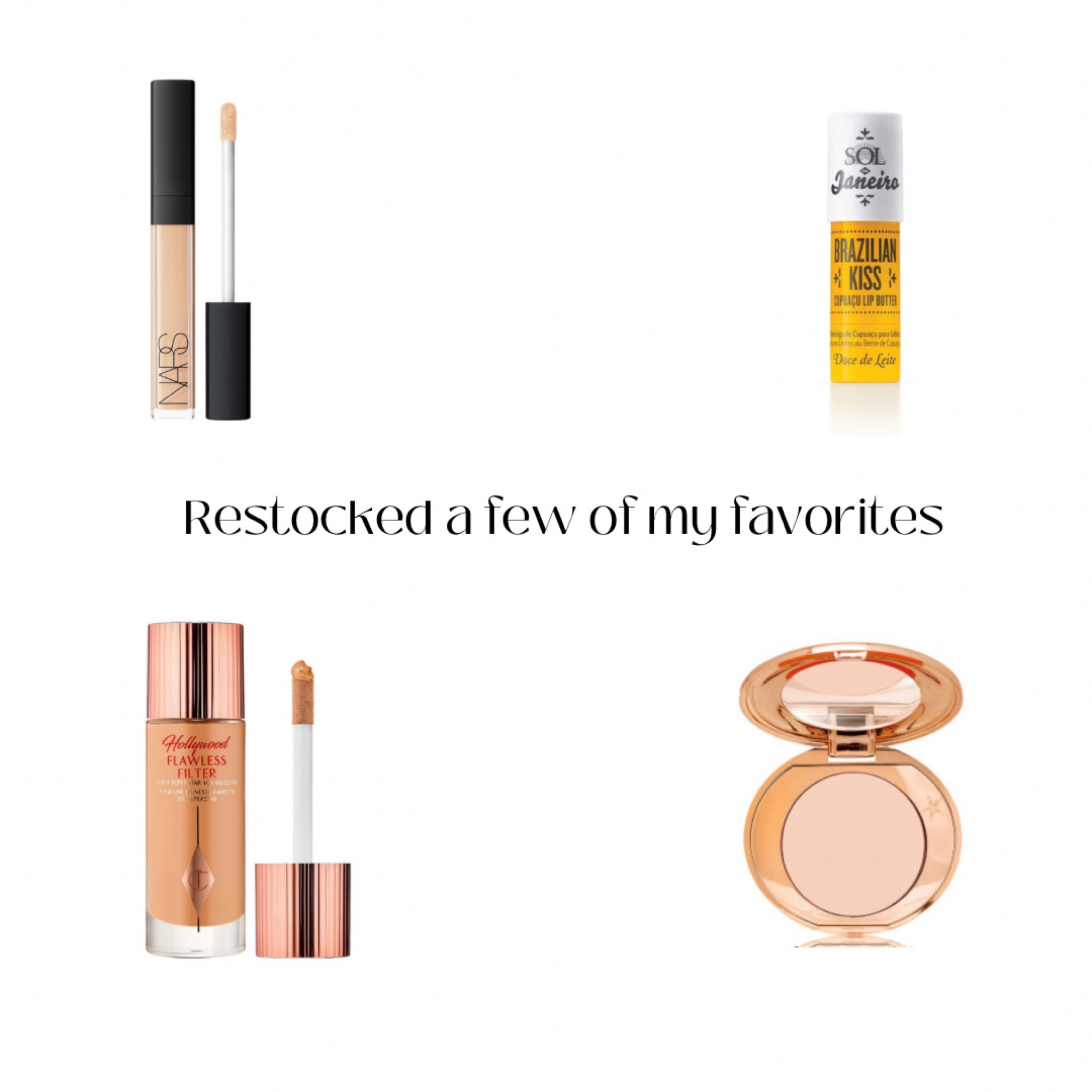 just did a restock on a few of my everyday products 🤌🏼
