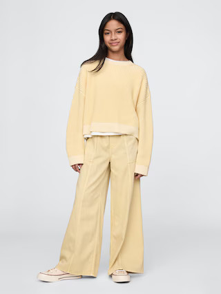 Kids UltraSoft Twill Easy Baggy Pants | Gap (US)