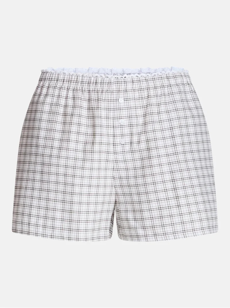 Joyspun Women's Woven Poplin Sleep Shorts, 3'' Inseam, Sizes XS-3X | Walmart (US)